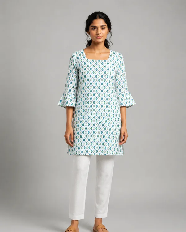 Women's Straight Fit Short Kurti For Daily Wear